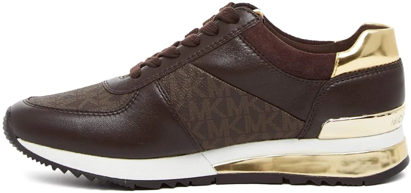 Michael Kors 43R6ALFP2B-200 Allie WRAP Trainer Women Brown UK 6