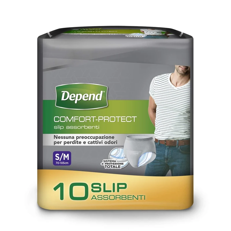 Depend Comfort Protect Incontinence Pants - Small/Medium, 10 Pack