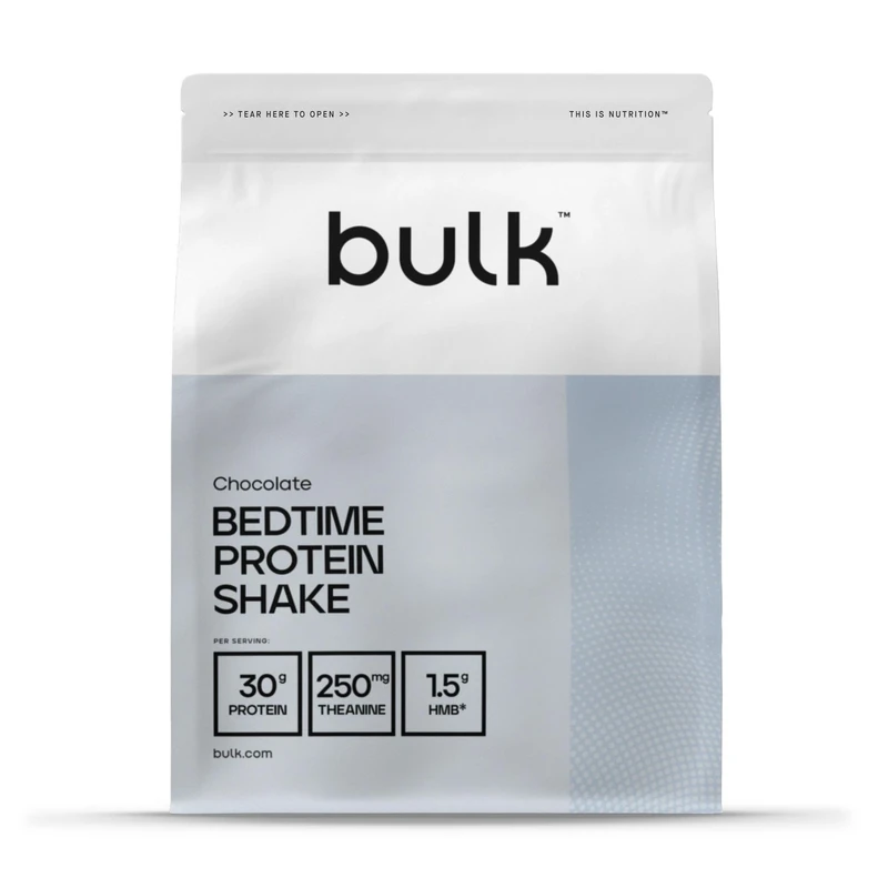 Bulk Bedtime Protein Shake, Micellar Casein Protein Powder, Chocolate, 2.5 kg