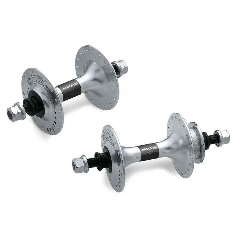 MICHE Primato Pista Track Hubs, Silver, 36H/36H, Fixed - Pair