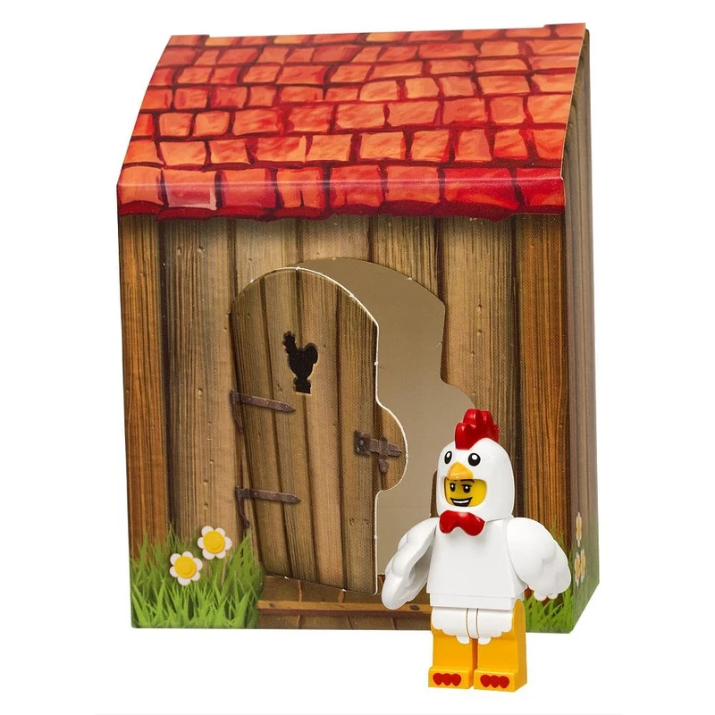 LEGO Easter Chicken Suit Guy Minifigure and Coop Set - Image 1
