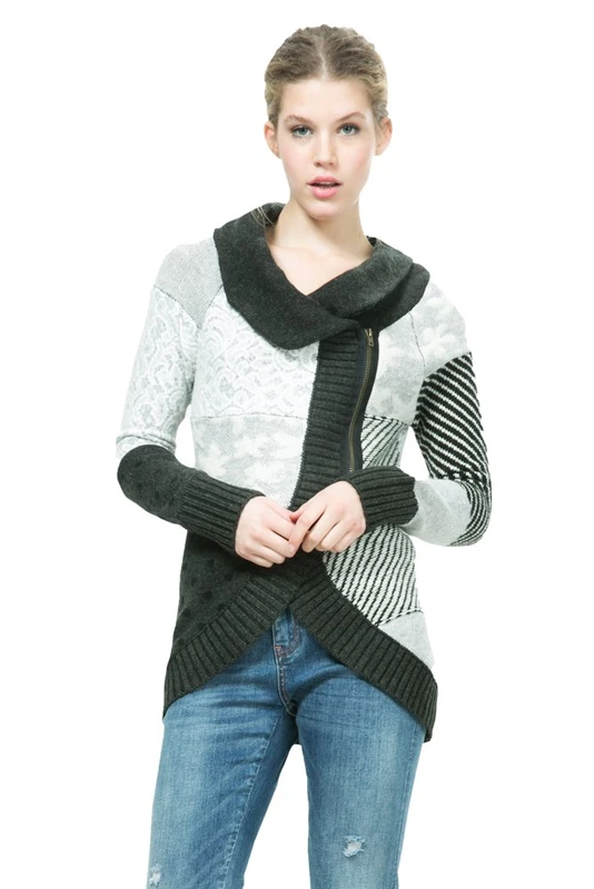 Desigual Women's JERS_MANOLI Jumper, Black (Negro 2000), (Size: Medium)