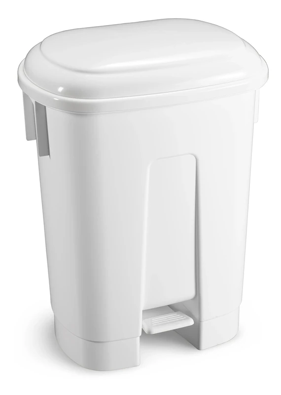 TTS Cleaning 00005690 Derby Polypropylene Container, Lid, Capacity 60 Litres White