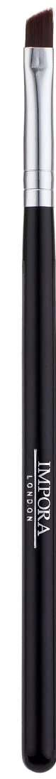 Impora London Angled Eyeliner/Eyebrow Makeup Brush. Flat with angled tip. Perfect for Lining/Shaping Eyes and Brows, Winged Liners. Use with Gel, Cream or Powder Liner Products