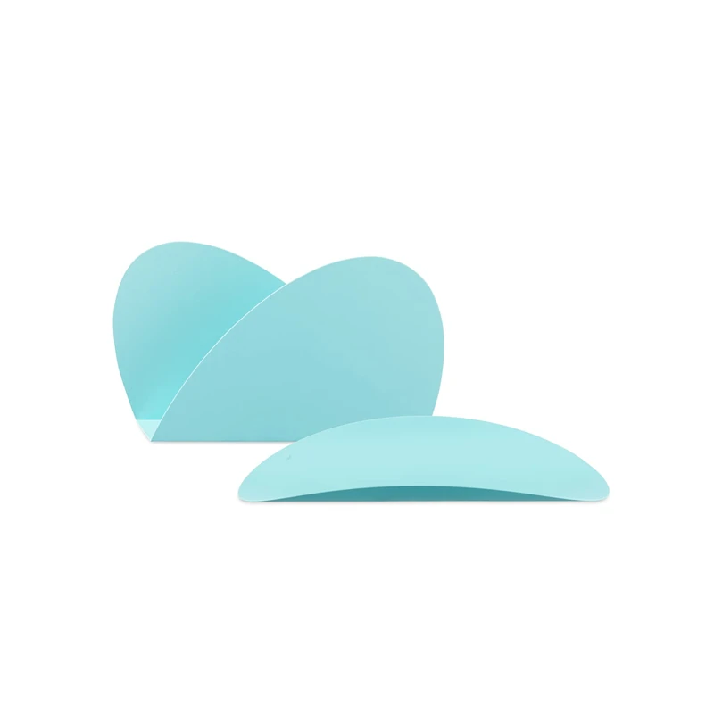 Alessi ABI09S LAZ Ellipse Set of two containers a in steel coloured with epoxy resin, turquoise