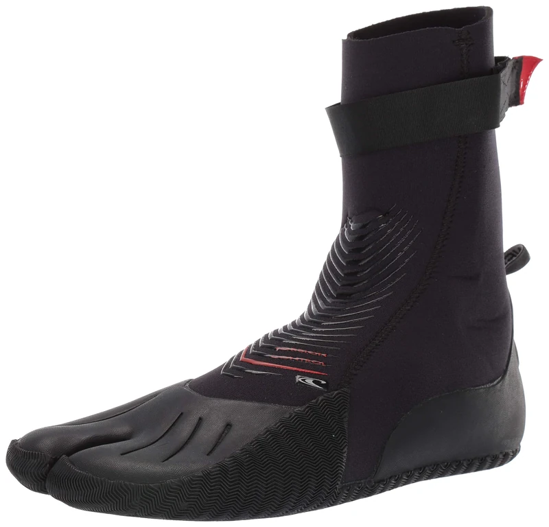 O'Neill Wetsuits Men's Heat 3mm Split Toe Booties, Black, 14