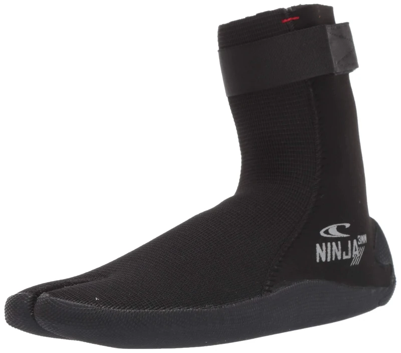 O'Neill Ninja 3mm Booties, Black, 6 - Image 1