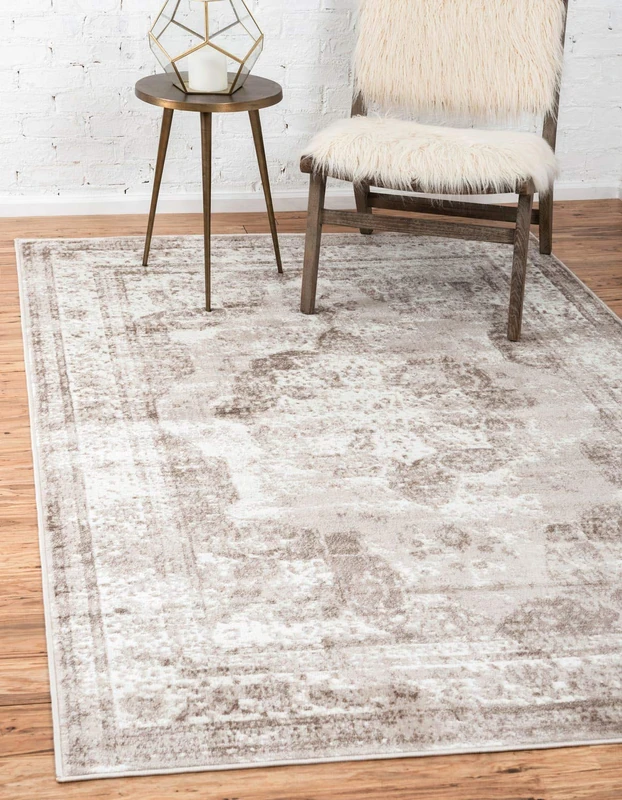 Unique Loom Sofia Collection Traditional Vintage Light Brown/Tan Area Rug (155x245)