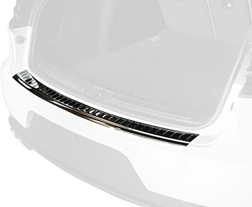 Black Stainless Steel Rear Bumper Protector Compatible with Porsche Macan 2013- 'Ribs'