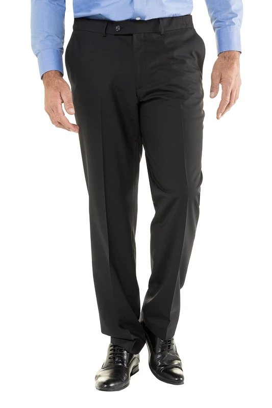 JP 1880 Menswear Big & Tall Plus Size L-8XL Easy Care Comfort Fit Wool Suit Pants Black 52 705516 10-52