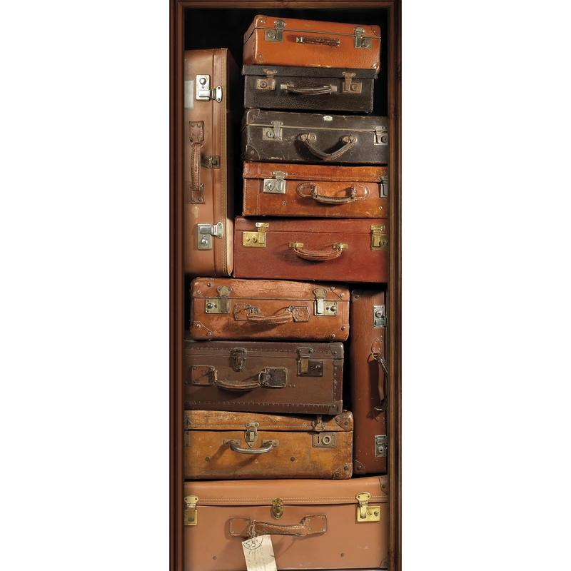 PLAGE 141015 on Door Door Sticker Pockets Vinyl 83 x 0.1 x 204 cm, bunt