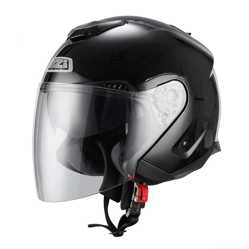 NZI Avenew Motorcycle Helmet, Black, 55-56