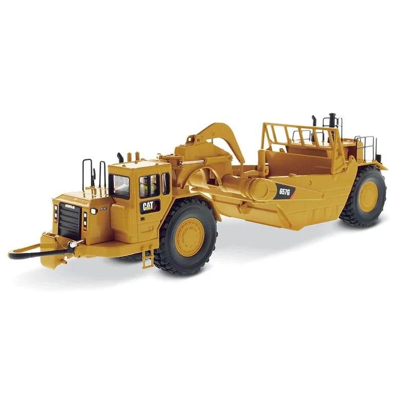 Diecast Masters 1:50 Scale Caterpillar 657G Twin Engine Wheel Tractor Scraper | Core Classics Series Cat Trucks & Construction Equipment Model 85175C