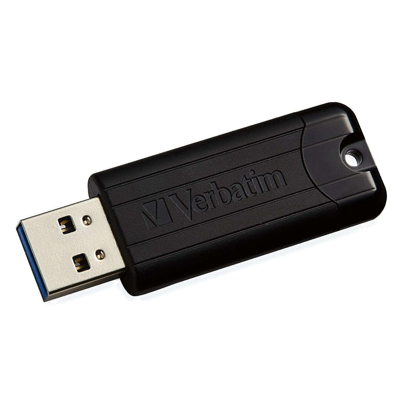 Verbatim 49320 256 GB PinStripe USB 3.0 Drive - Black
