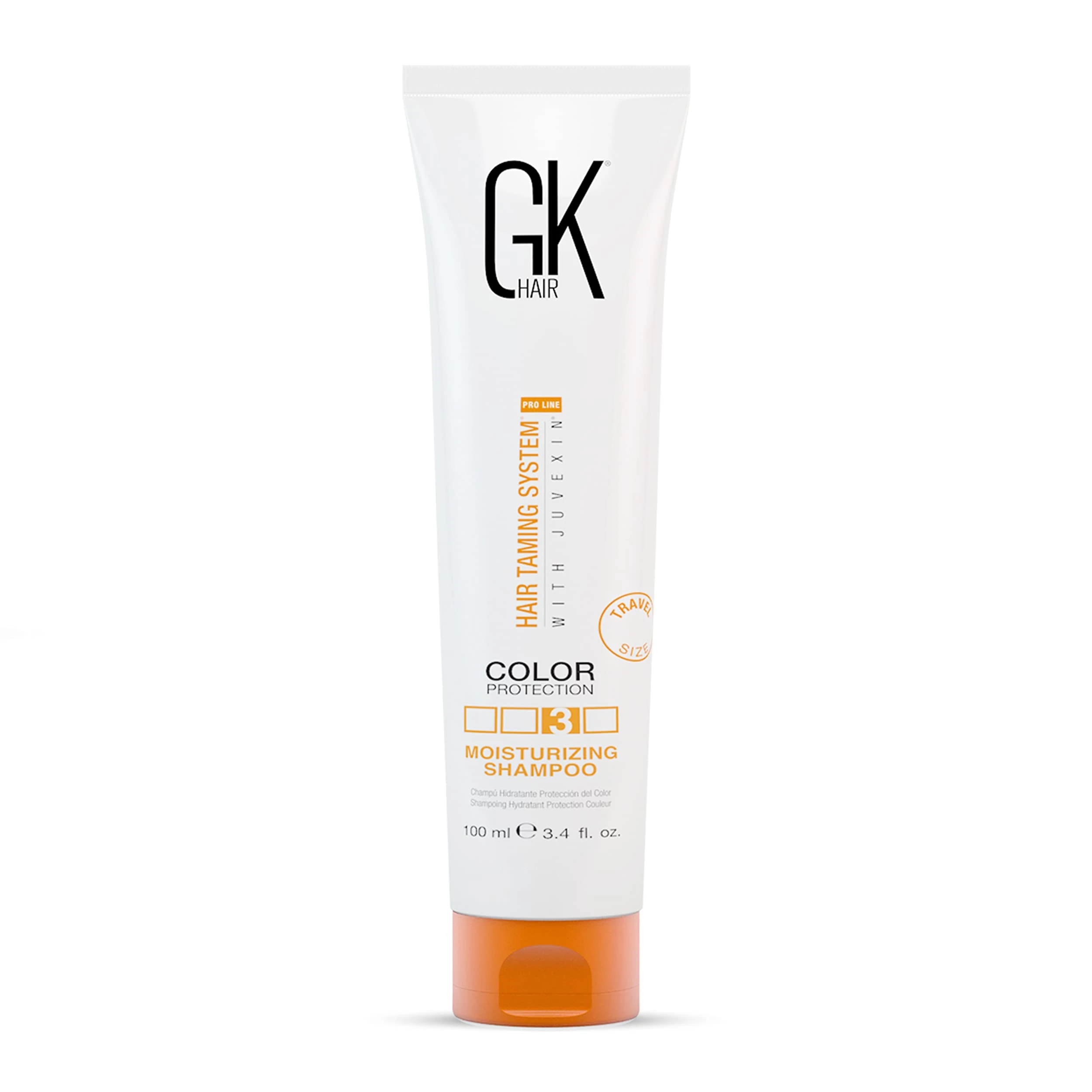GK HAIR Global Keratin Moisturizing Shampoo 100ml for Colour Treated Helps in Maintaining a Hair Treatment Dry Damaged Curly Frizzy Paraben Sulfate Free for Men and Women