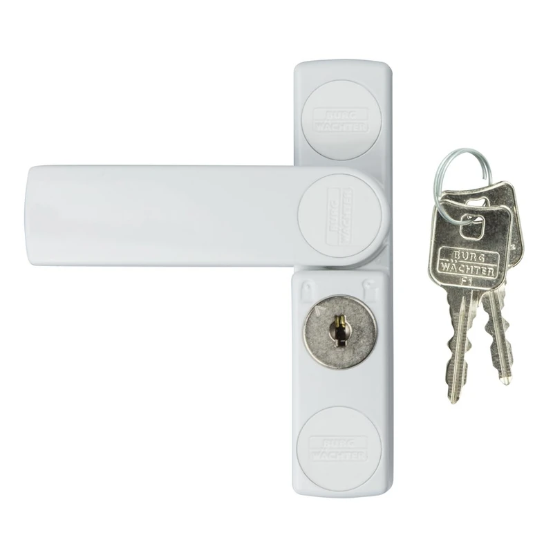 BURG-WÄCHTER Winsafe WS 11 W SB window lock, 1 piece, 142 x 24 x 35 mm, white