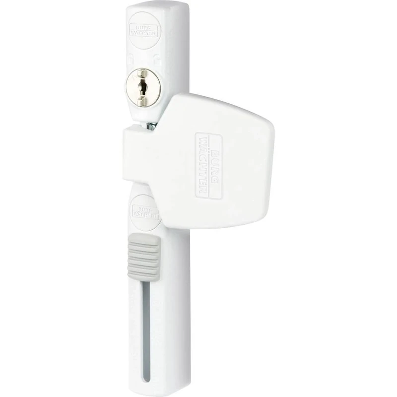 BURG-WÄCHTER, Window Protection for Handled Side, For Plastic Windows, Wood or Aluminium, 2 Keys, WinSafe WS 33 W SB