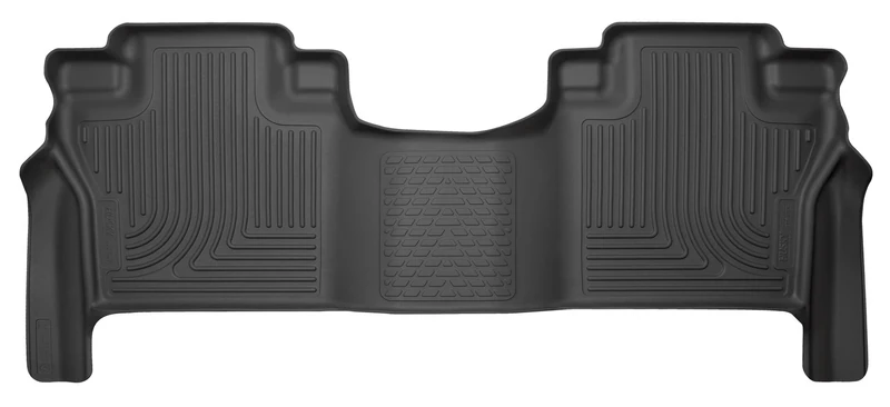 Husky Liners Fits 2016-19 Nissan Titan XD Crew Cab, 2017-19 Nissan Titan Crew Cab - Front Bucket Seats Weatherbeater 2nd Seat Floor Mat,Black,14601