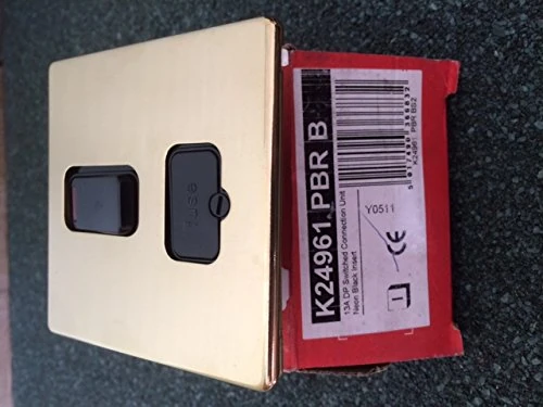 MK Electric Switched Fused Connection Unit, Polished Brass, One Size - Image 1