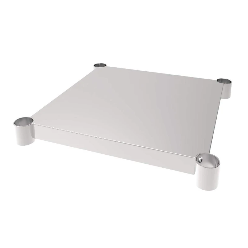 Vogue Commercial Steel Table Shelf 600x600mm - Ideal for Work Kitchen Stations CP830