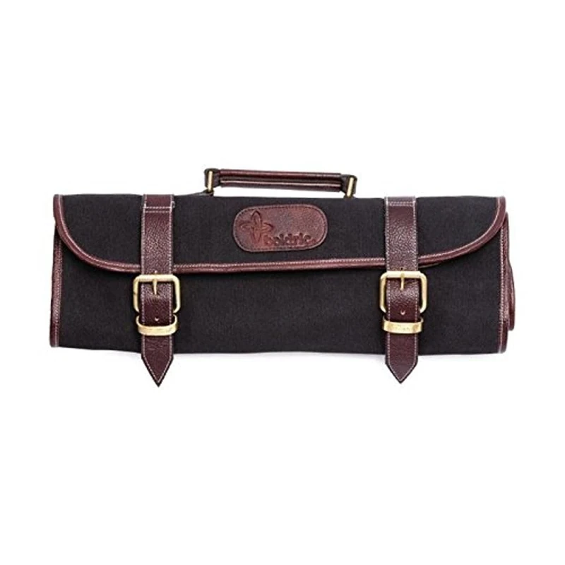 Boldric CM555 Canvas Knife Bag, 9 Slots, Black
