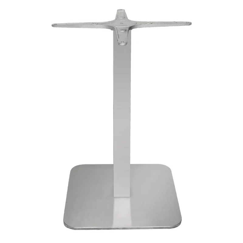 Bolero Square Table Base Stainless Steel 680X400mm Kitchen Tabletop Indoor