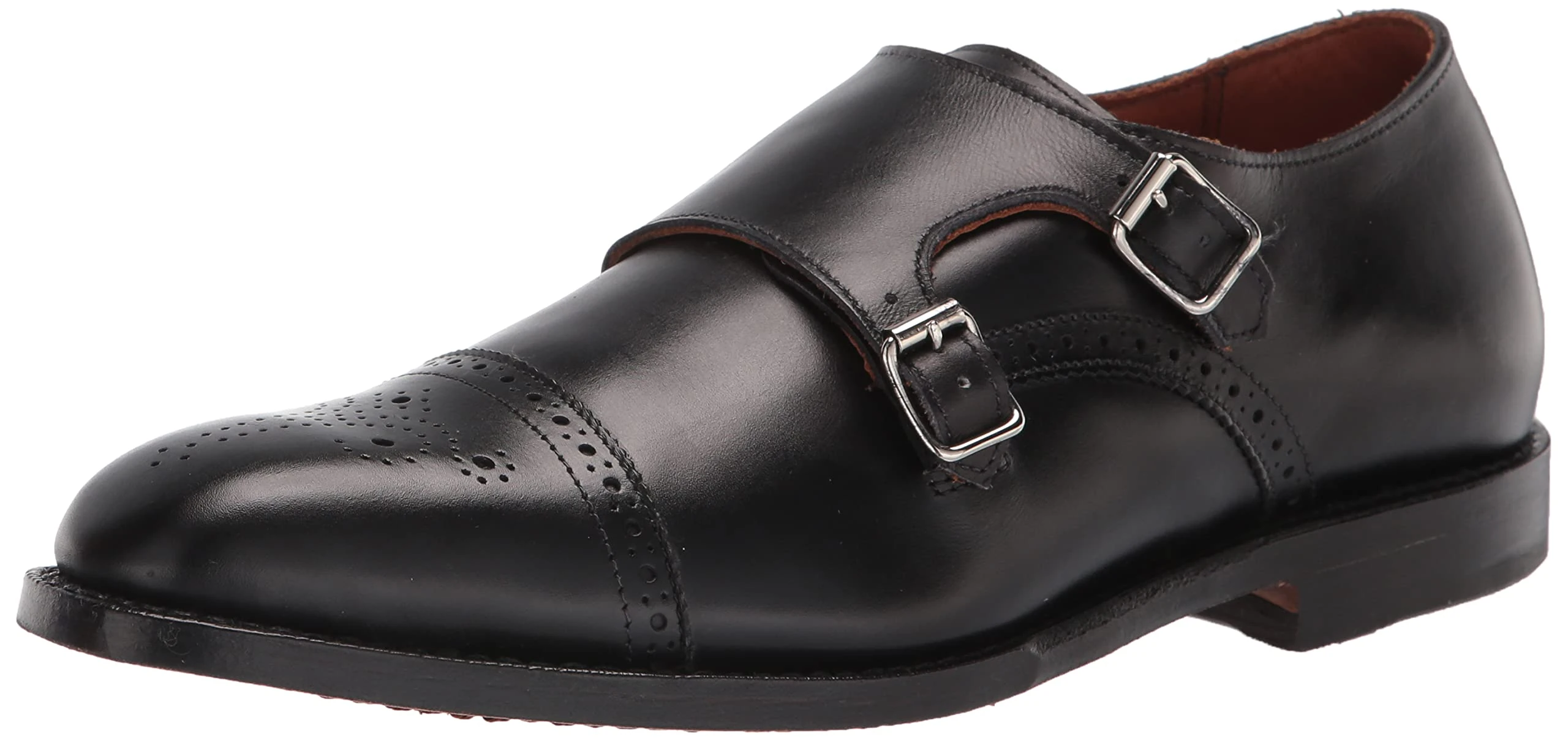 Allen Edmonds Men's St. John's Double Monk Strap 10.5 D(M) Men 2924 Black Loafers Shoes
