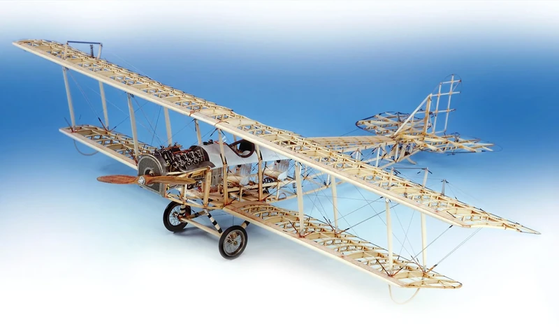 Model Expo - 1/16 Curtiss JN 4D Jenny - Wood & Metal Construction Kit - Image 1
