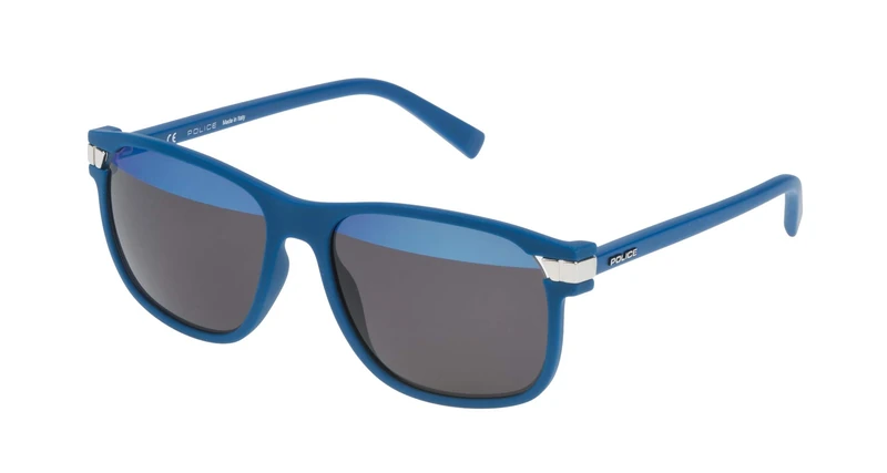 Police Men's SPL231 Sunglasses, Blue (Matt Denim Blue), One Size - Image 1