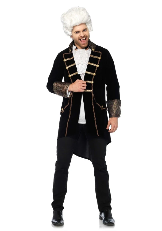 Leg Avenue Deluxe Velvet Coat Men's Costumes, Medium/Large - Image 1