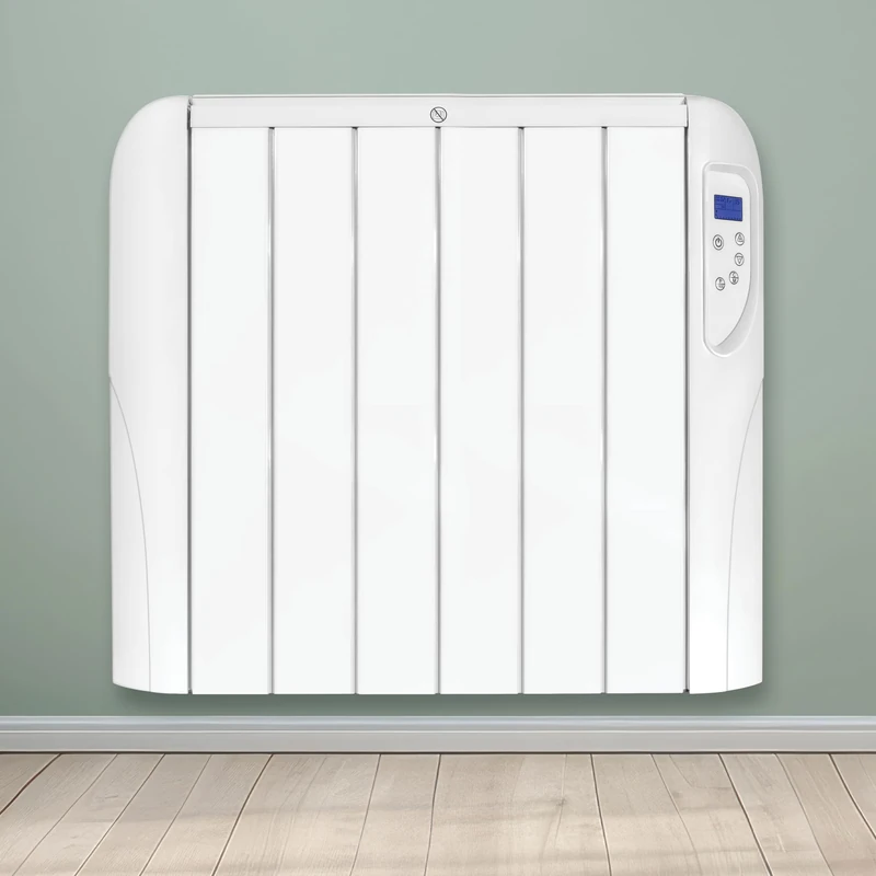 Futura 1500W White Electric Radiator Heaters for Home, Bathroom Safe 24/7 Day Timer Electric Heater Lot 20 & Advanced Thermostat Control Wall Mounted Low Energy Panel Heater with Child Lock - Image 1