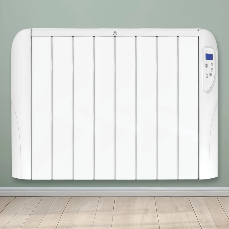 Futura 2000W White Electric Radiator Heaters for Home, Bathroom Safe 24/7 Day Timer Electric Heater Lot 20 & Advanced Thermostat Control Wall Mounted Low Energy Panel Heater with Child Lock