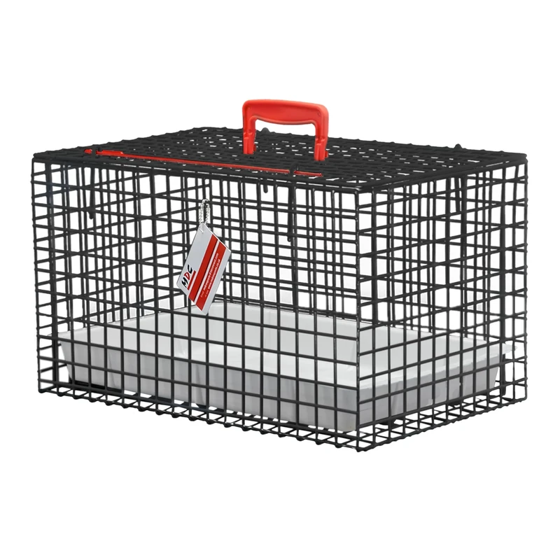 MDC Cat Carrier with Top Opening – Lightweight Mesh Pet Travel Crate for Vet Visits, Cats & Kittens – Breathable, Easy Clean Cat Basket with Handle – Secure & Spacious Cat Crate for Travel, Black