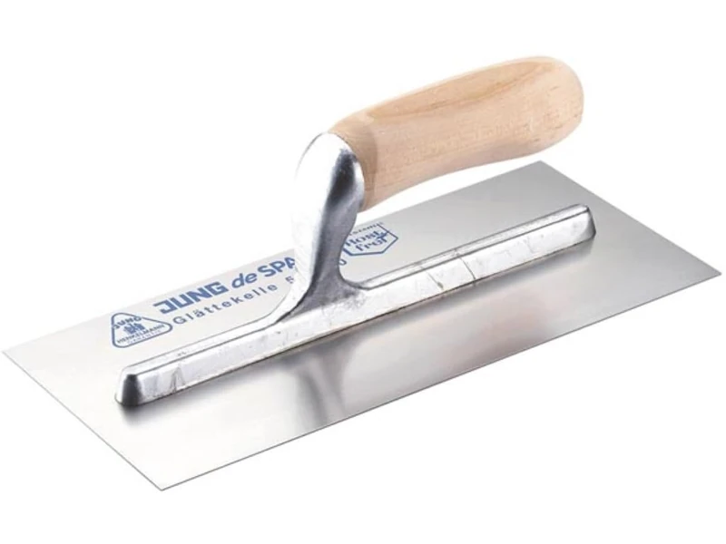 Jung Handle HE536280 Smoothing Trowel, US Plug, Stainless Steel, Professional, 13 Ounce