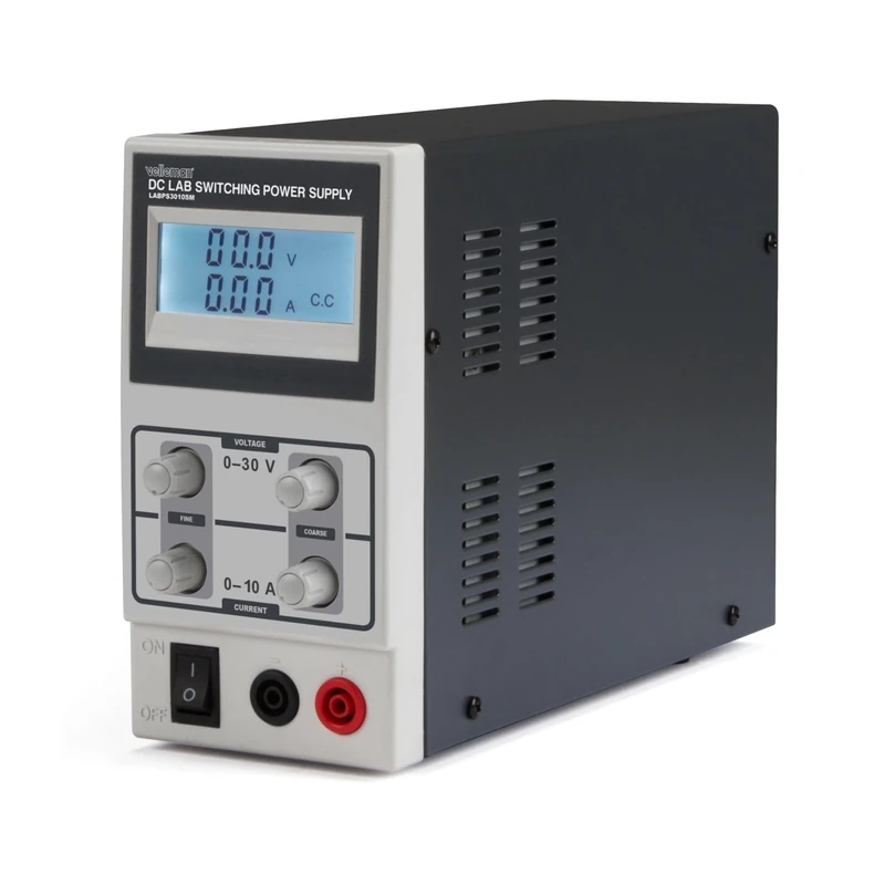 Velleman LABPS3010SM 10A DC Lab Switching Power Supply Max with LCD Display, 240 V, Multi-Colour