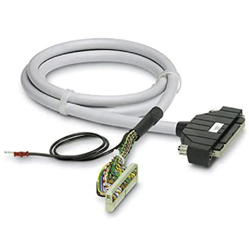 PHOENIX CONTACT FLK-MIL50/EZ-DR/KS/3000/YCS Assembled, Shielded Round Cable, Connector 1 IDC/FLK Socket Strip (1 x 50 pin), Connector 2 IDC/FLK Female Header (1 x 50 pin), Cable Length 30 m