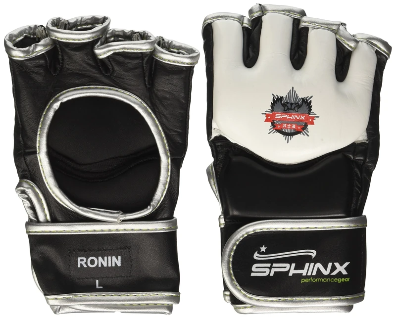 Kenneth J Lane Sphinx Ronin MMA Gloves, unisex, Ronin, black, Large - Image 1