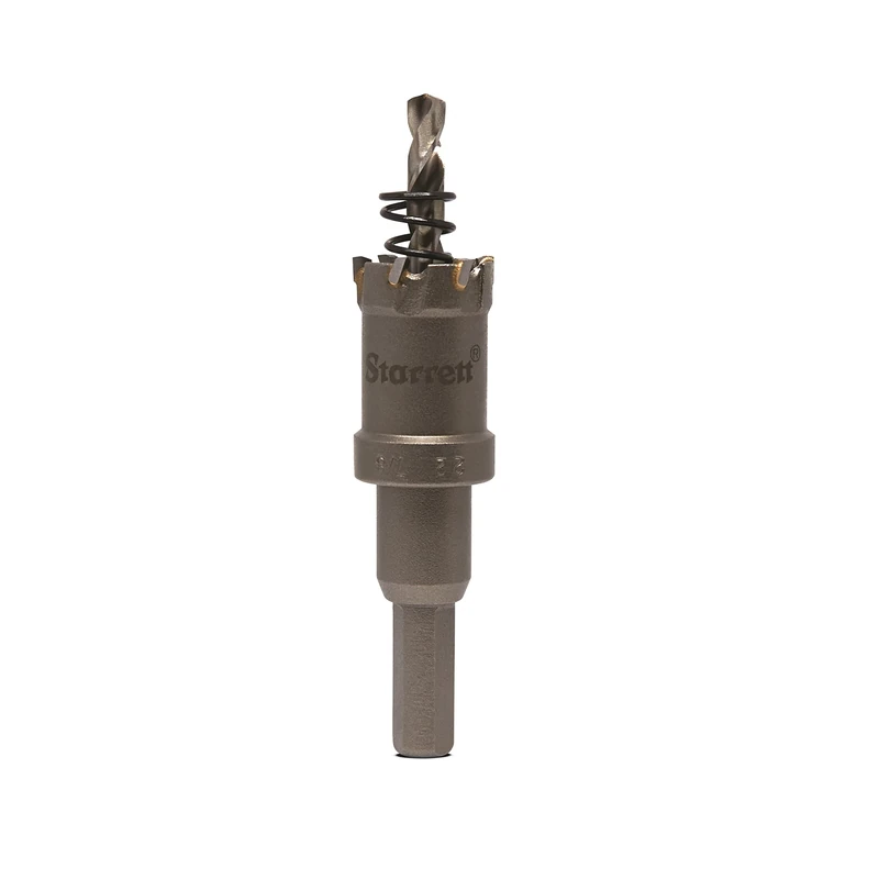 Starrett Carbide Tipped Hole Saw - CTD22 TCT Deep Cut Holesaw Cutter - For Metal Stainless Steel Iron Aluminium - 22mm