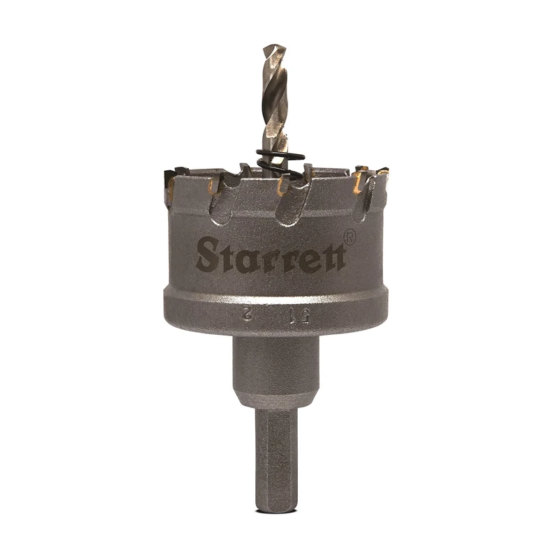 Starrett Carbide Tipped Hole Saw - CTD51 TCT Deep Cut Holesaw Cutter - For Metal Stainless Steel Iron Aluminium - 51mm