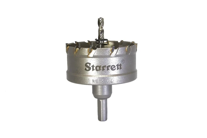 Starrett Carbide Tipped Hole Saw - CTD70 TCT Deep Cut Holesaw Cutter - For Metal Stainless Steel Iron Aluminium - 70mm