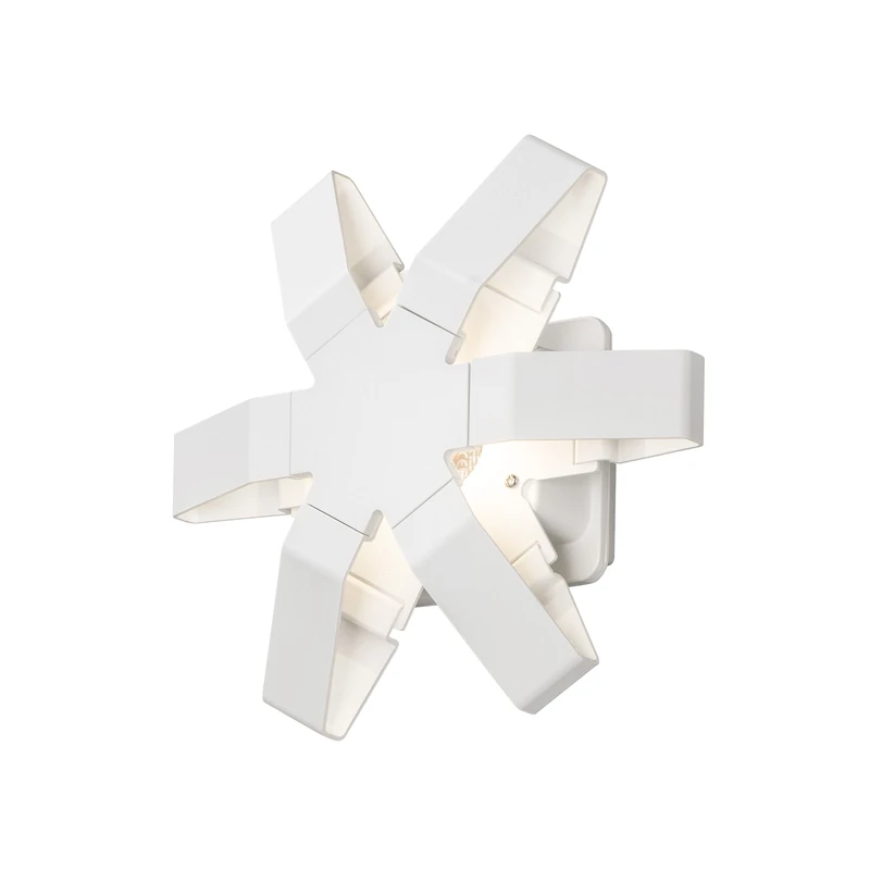 Konstsmide 7977-250 Pescara Up Down Star Outdoor Wall Light / High Power 3 W LED Wall Lamp / Clear Acrylic Lens / Aluminium / IP54 / Outside Light White
