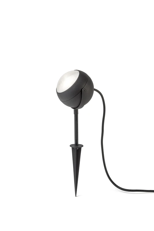 Konstsmide 7529-750 Lecce Garden Spot Light / High Powered 4 W LED / Aluminium / Faceted Acrylic Glass/ Black