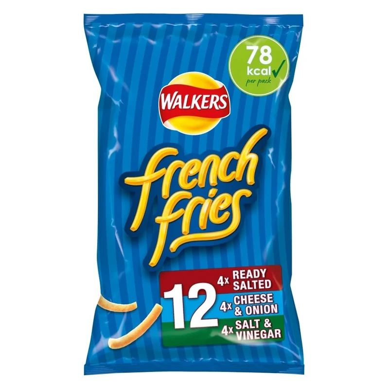 Walkers French Fries Flavour Crispy Potato Snacks 12 x 18g