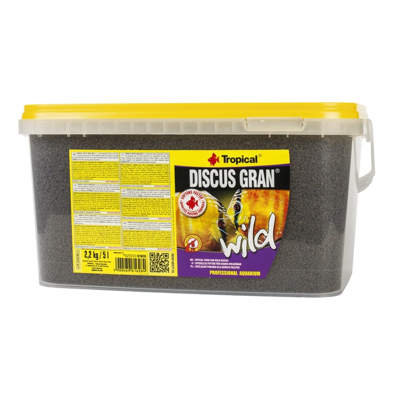 TROPICAL DISCUS GRAN WILD 5L / 2,2kg - premium slow-sinking granules for wild discus & demanding species
