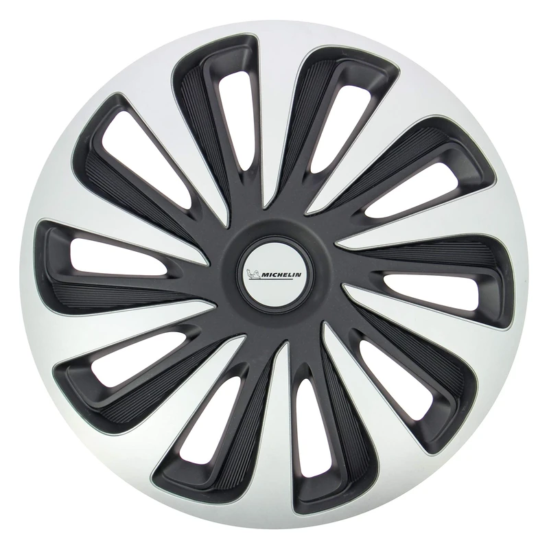 MICHELIN 4 Wheel Trims. NVS 3D Black Edition. 14" Wheels