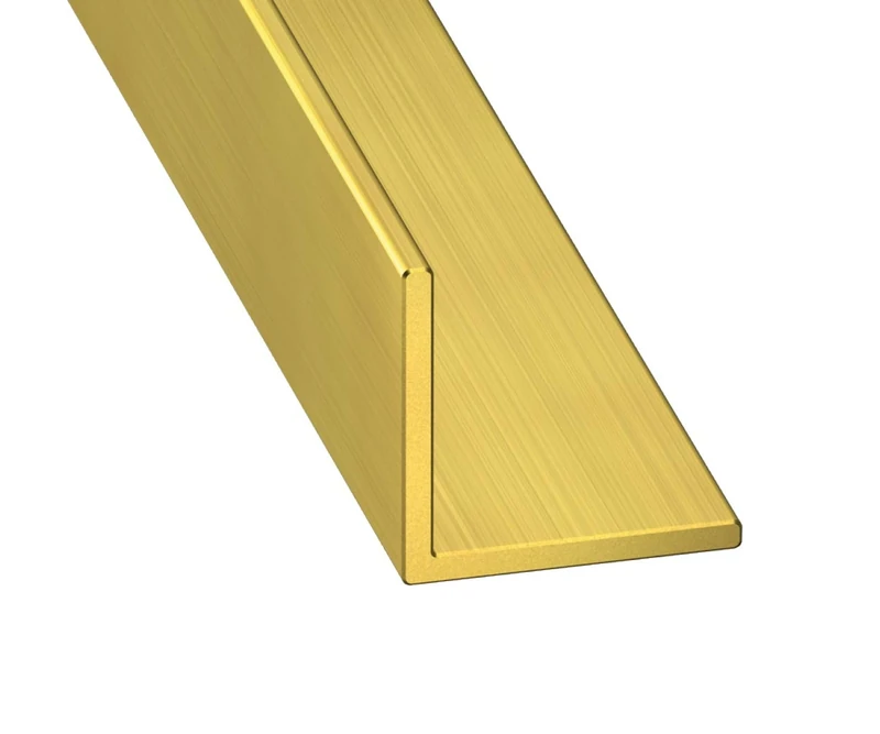 CQFD Brass Angle Block 15 x 15 x 1.5 mm 1 m