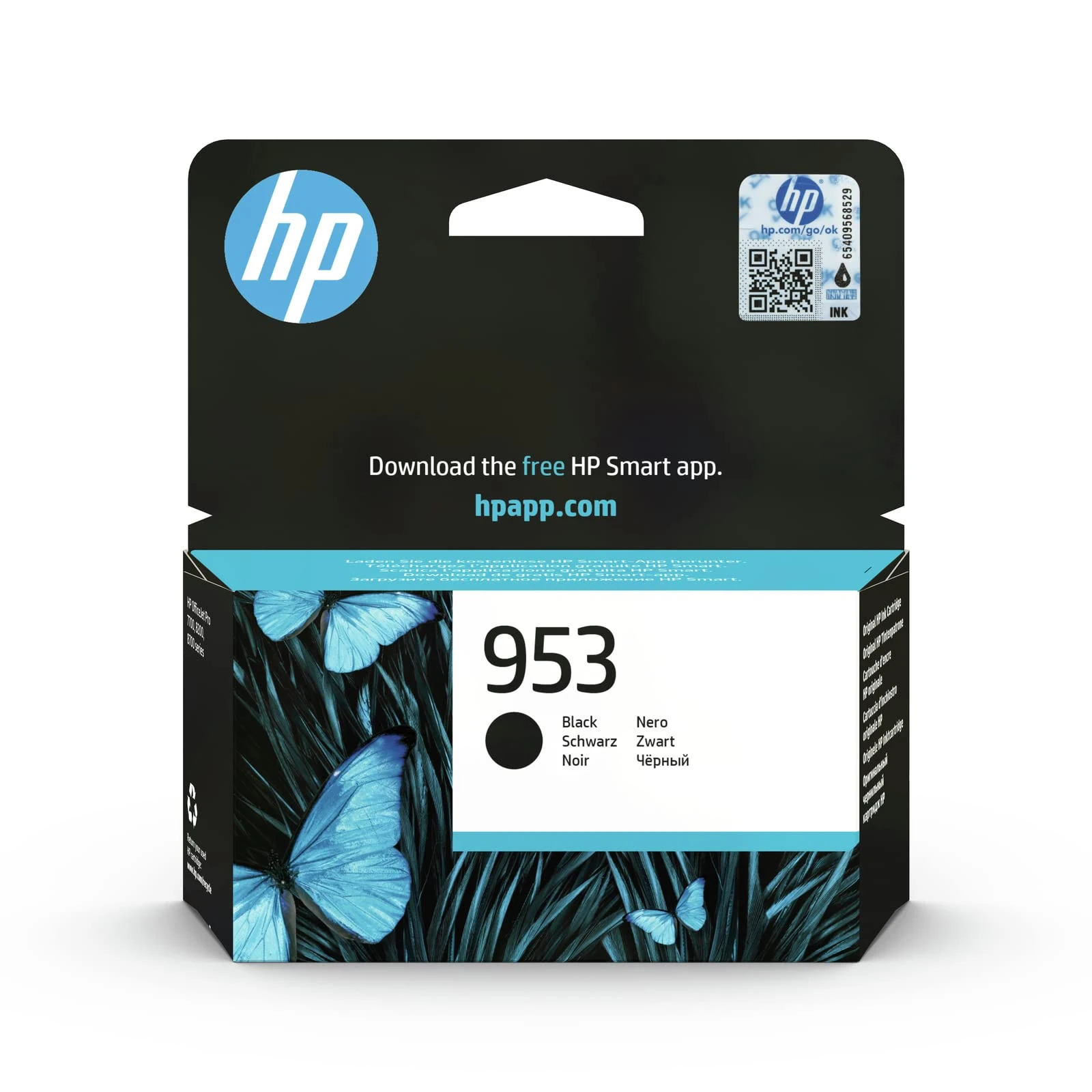 HP L0S58AE 953 Original Ink Cartridge, Black, Single Pack
