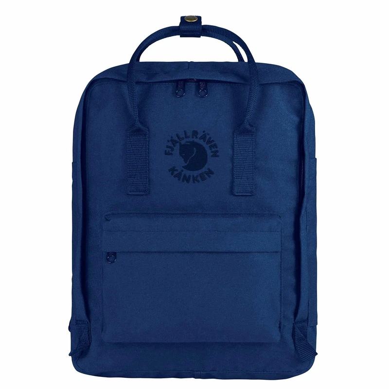 Fjällräven Re-Kånken Rucksack, Midnight Blue, 38 x 27 x 13 cm, 16 l