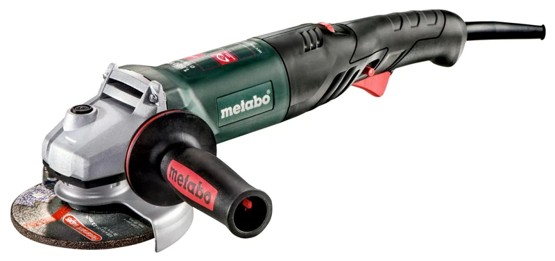 Metabo WEV 1500-125 Quick RT Angle Grinder (601243500) Plastic Case with Speed Control, Quick Release Nut, 1500 Watt, Disc Diameter: 125 mm, Idle Speed: 3500-11000 RPM