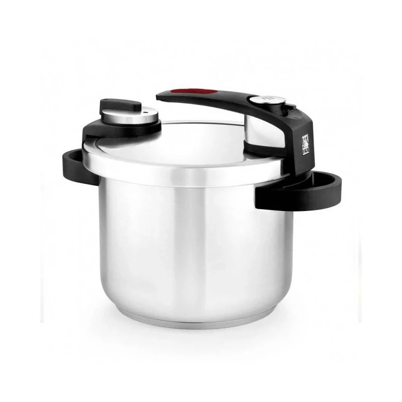 Braisogona Tekna Fast Pressure Cooker, Stainless Steel modern 4 litre, Grey